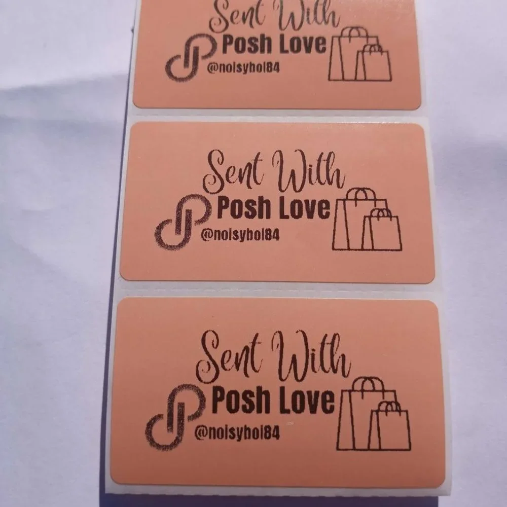 💙100 Posh Love- Shipping Labels Thermal Packaging Stickers 2.25